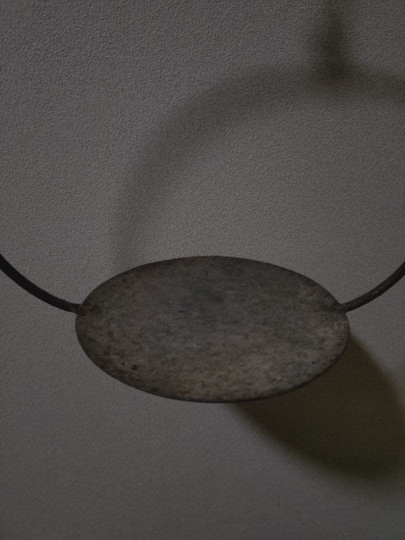 鉄製 吊るし灯火器 花器 花入れ 古道具 古民具 行燈 行火 灯明