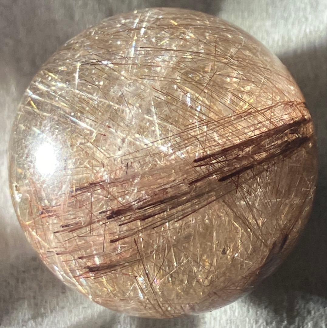 値下❣️秀逸の逸品❣️ブルッカイトインプラチナルチル❣️約22mm❣️大玉❣️送料込み❣️