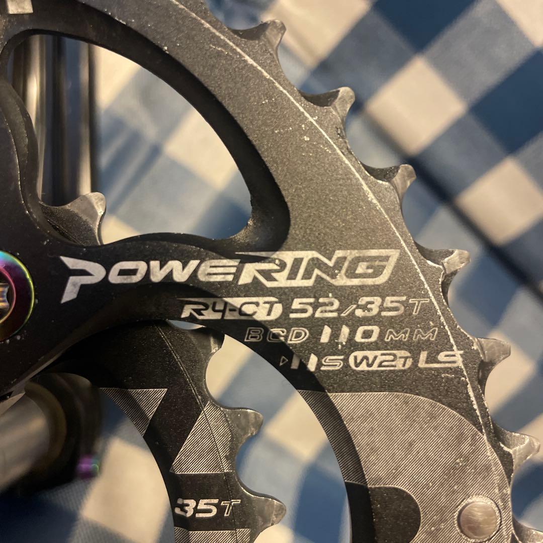 RIDEA ES 3D24 クランク(172.5) 52-35チタンシャフト