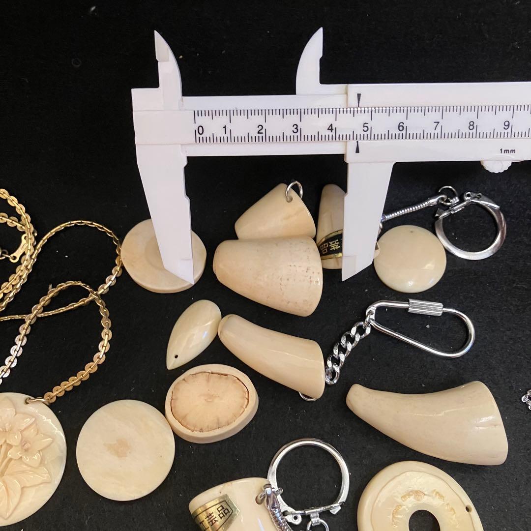 鯨歯素材 印材とアクセサリーパーツ セット