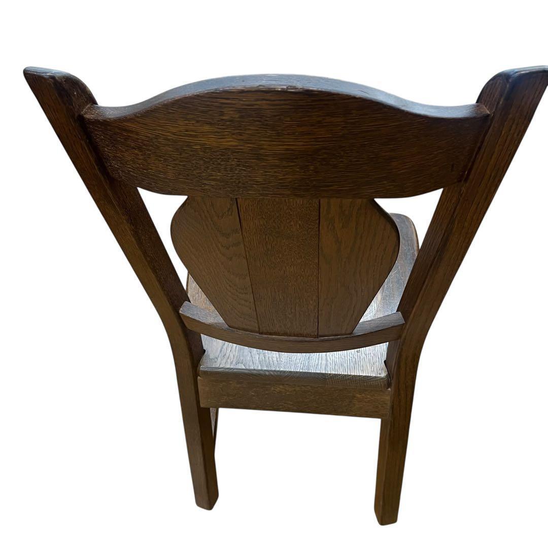 美品　起立木工　オランダ製　オーク無垢　2脚セット