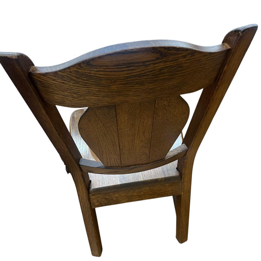 美品　起立木工　オランダ製　オーク無垢　2脚セット