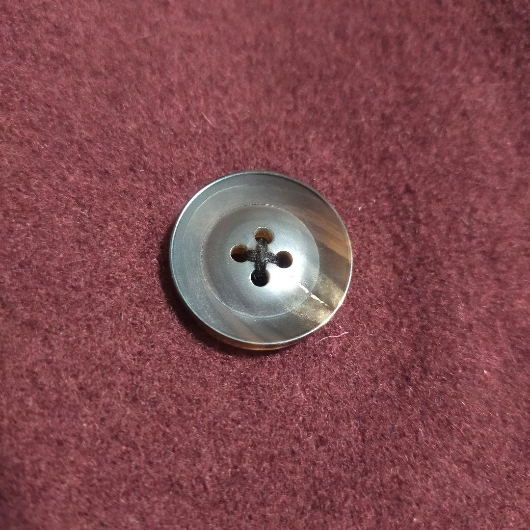 【大人の色気】ジュンハシモト・スタンドカラーコート・ウール・ワインレッド・S~M