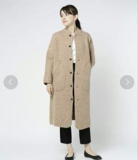45R　アルル杢杢ニットのチロリアンコート　45rpm