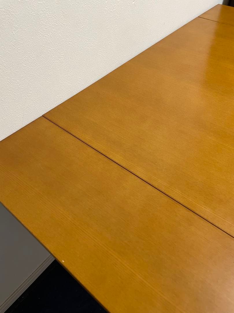 エクステンション　ダイニングテーブル　木製 伸縮可能 正方形ダイニングテーブル