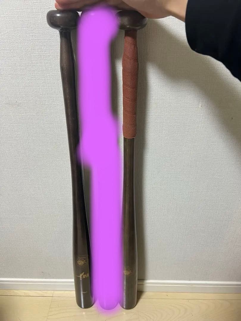 特殊重心バット硬式用バットメイプル2本　合竹1本