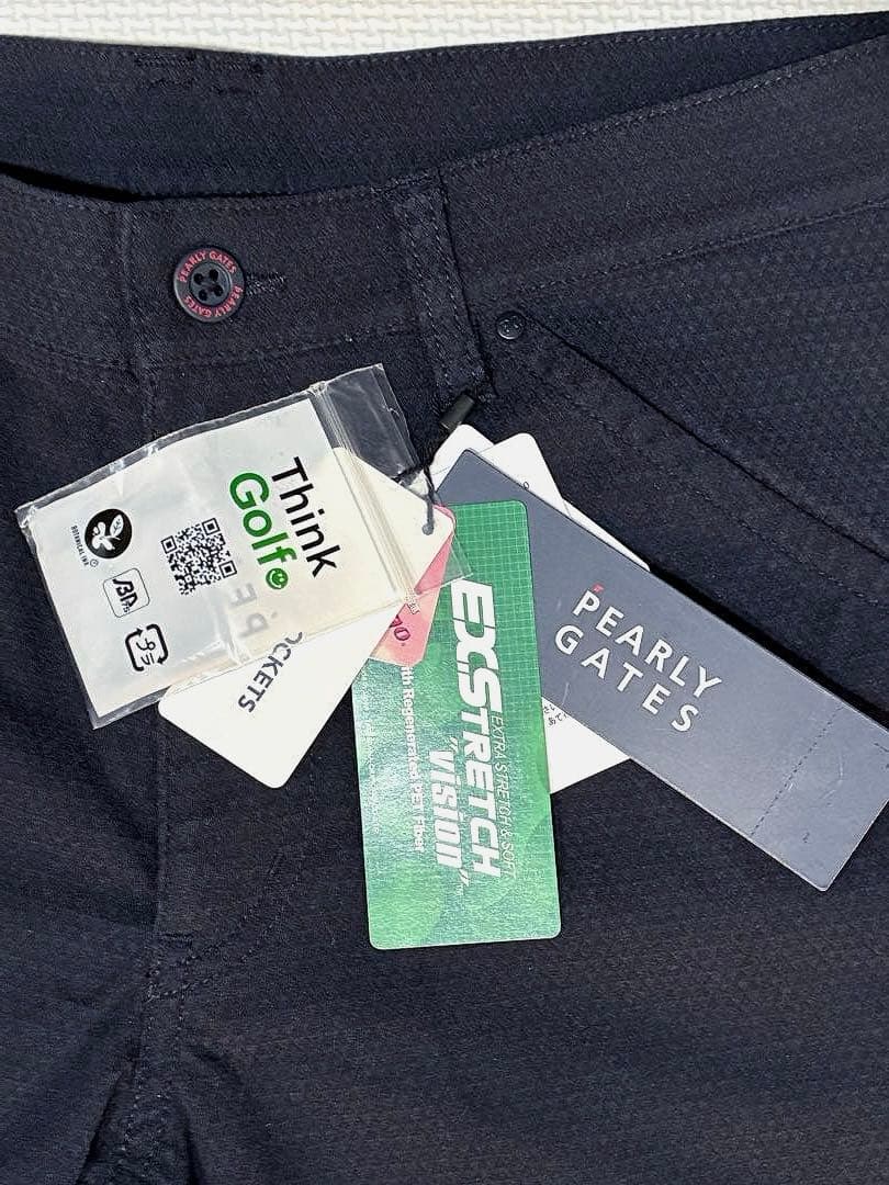 パーリーゲイツ ドビーピラミッド 表ピーチボンディング5Pパンツ（NAV／5）