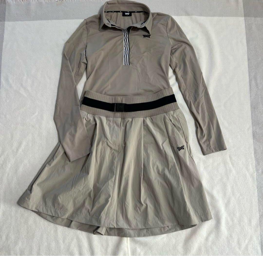 2点セット　PXG レディースゴルフウェア ベージュ