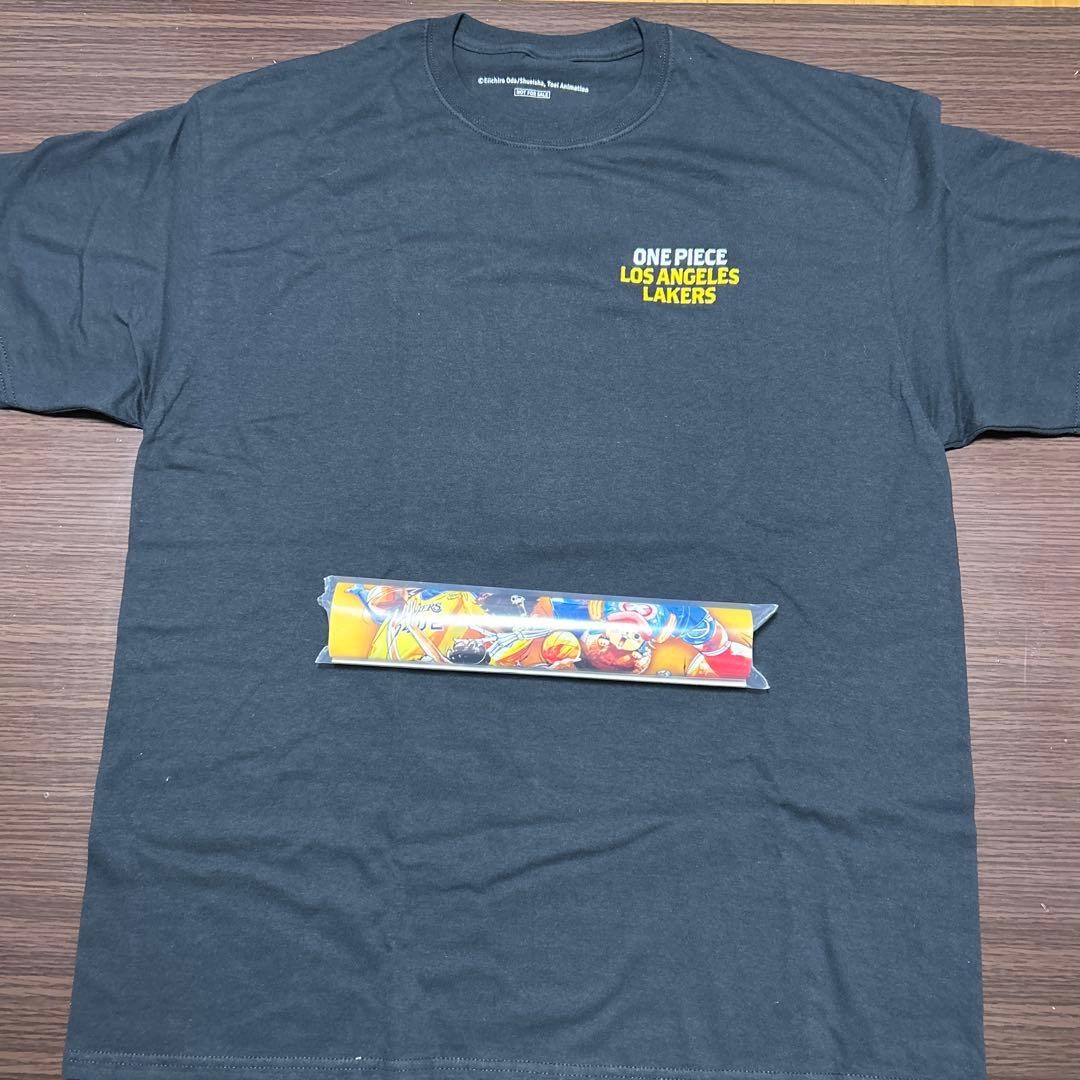 【ONE PIECE × LAKERS】 限定Tシャツ ルフィ NBAブラック