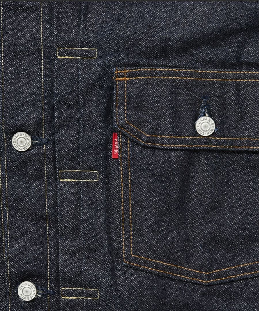 EDWIN 505ZX リジッド デニムジャケット セルビッジ 日本製