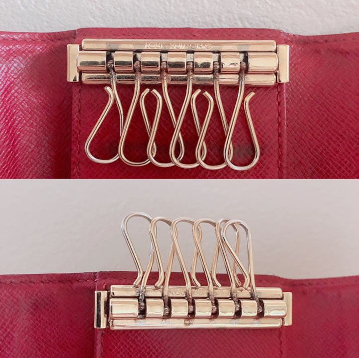 【良品】ルイヴィトン ミュルティクレ6 ホットピンク キーケース　ピンク