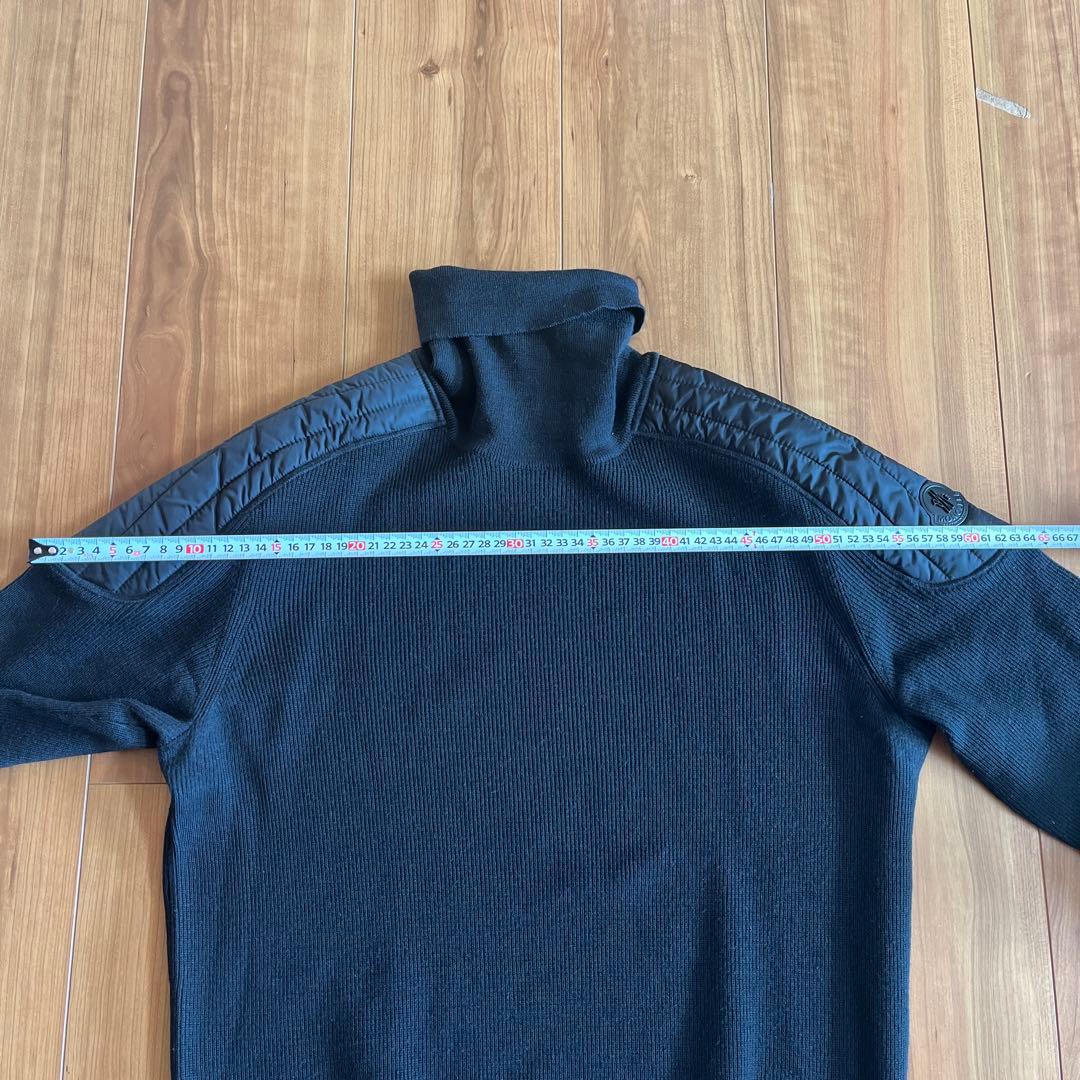 モンクレール　moncler ブラック タートルネックニット