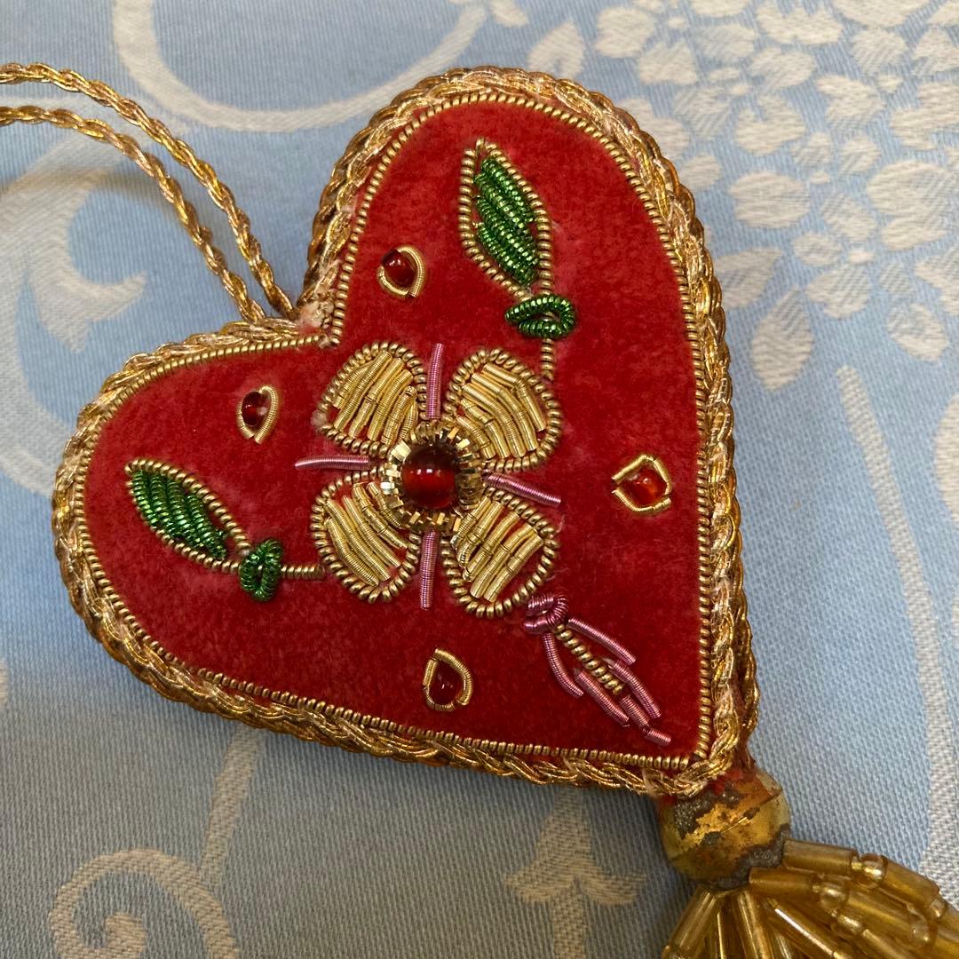 希少】TILIA チリア 田川啓二 ハート型 オーナメント 2個 黒柳徹子