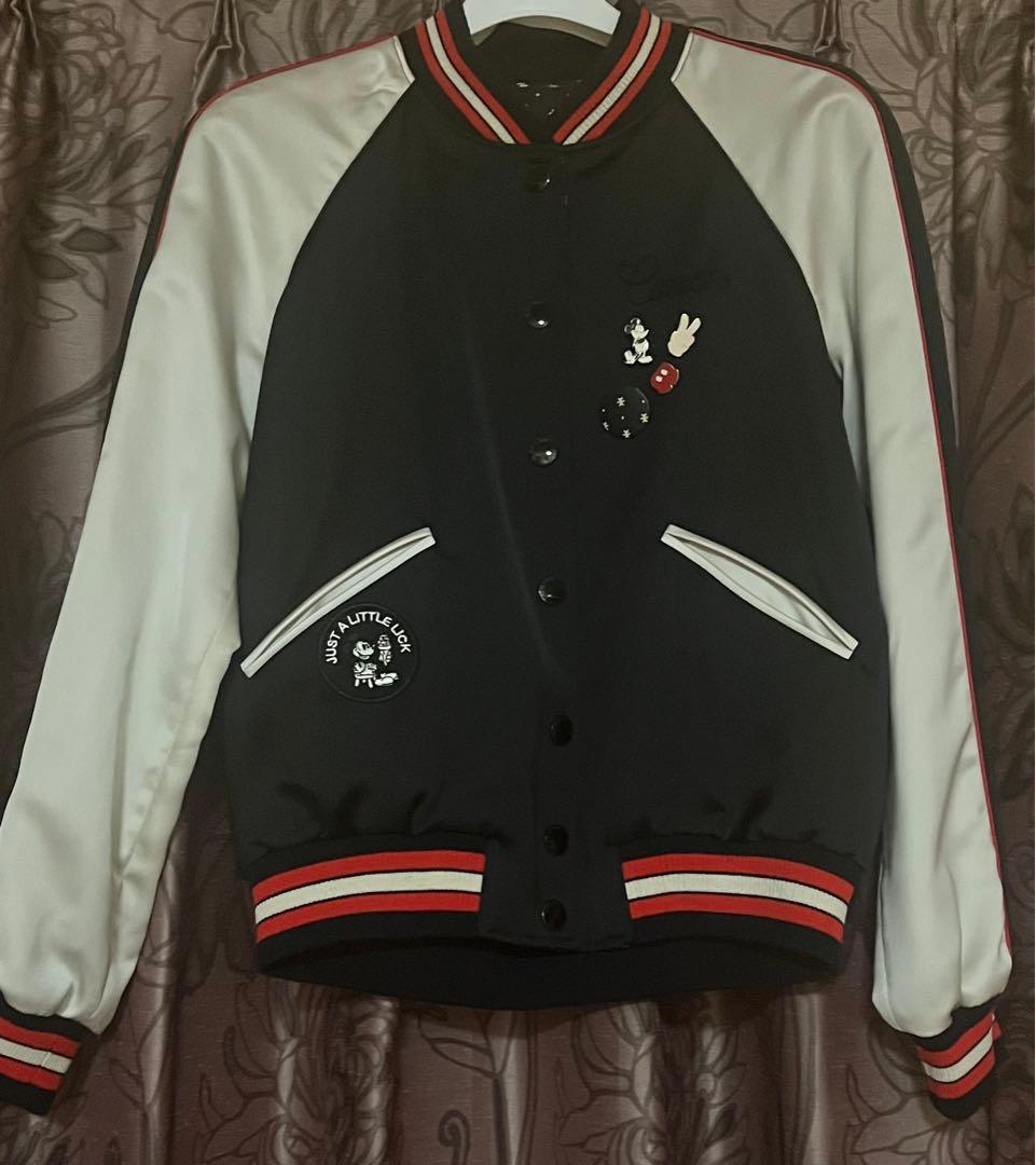 キャリー様専用 コーチ ディズニー コラボ ミッキー スタジャン 黒