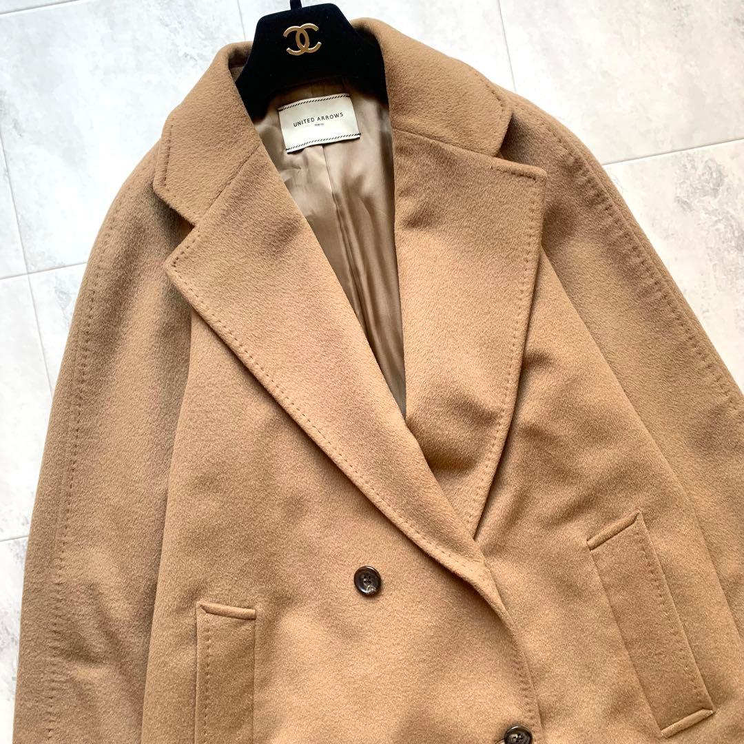 ユナイテッドアローズ UBCB ダブルテーラード チェスターコート キャメル