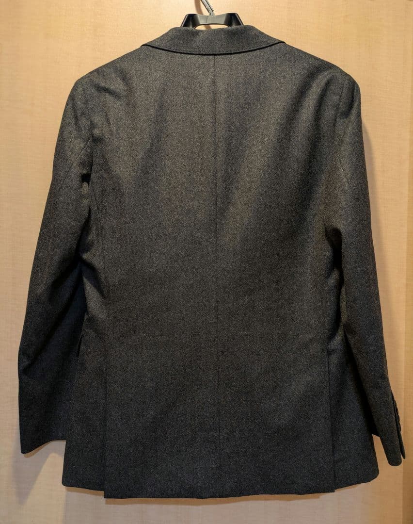 【美品】CANONICO　グレー フランネルスーツ170cm 6Drop 80