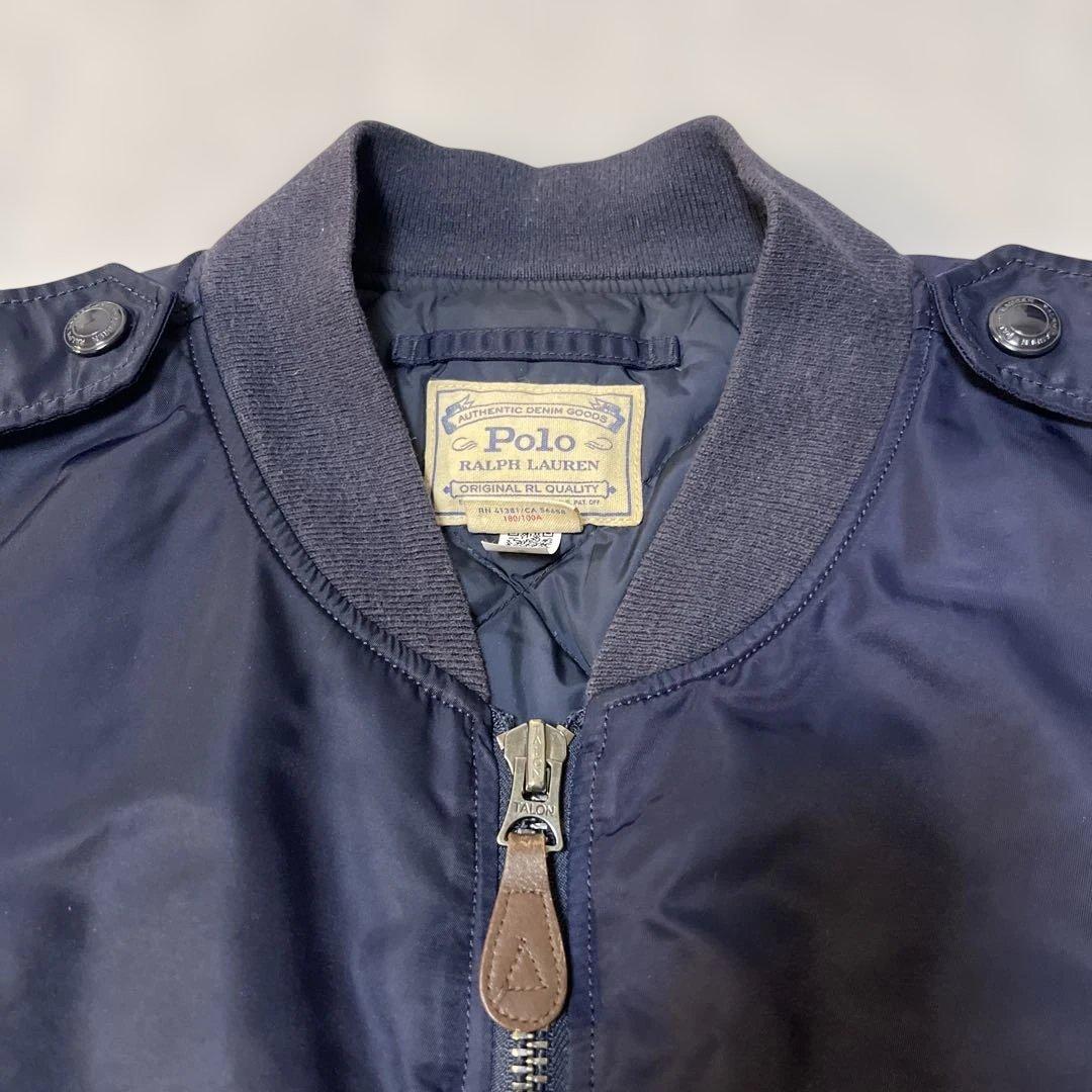 【美品】Lサイズ ポロラルフローレン ボンバージャケット ダウン MA-1