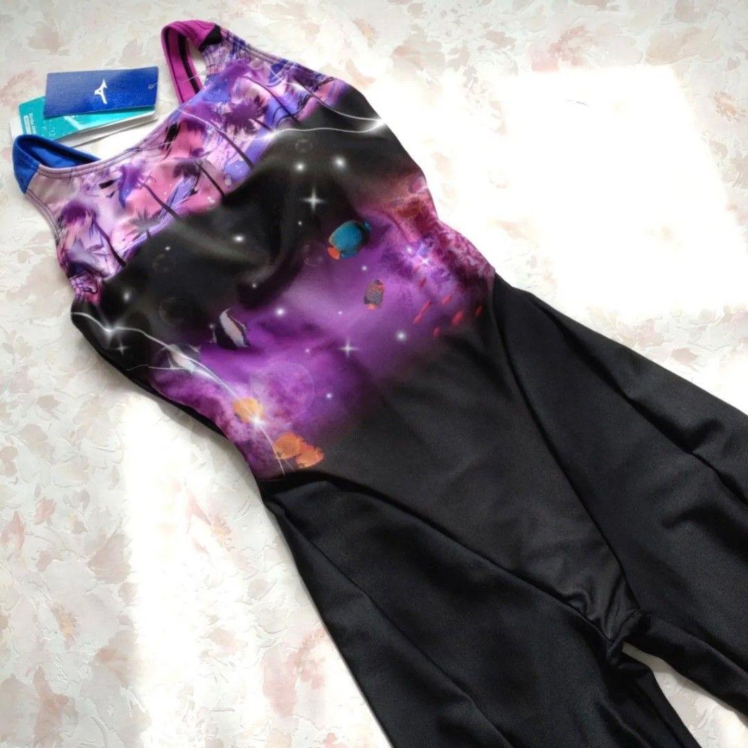 XL 新品 MIZUNO StrokeONE カップ付 練習水着 撥水