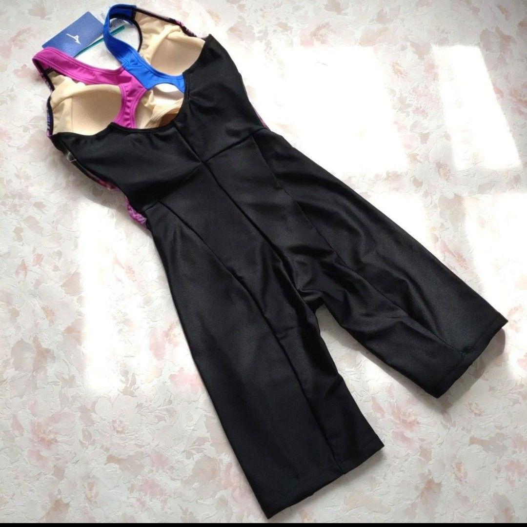 XL 新品 MIZUNO StrokeONE カップ付 練習水着 撥水