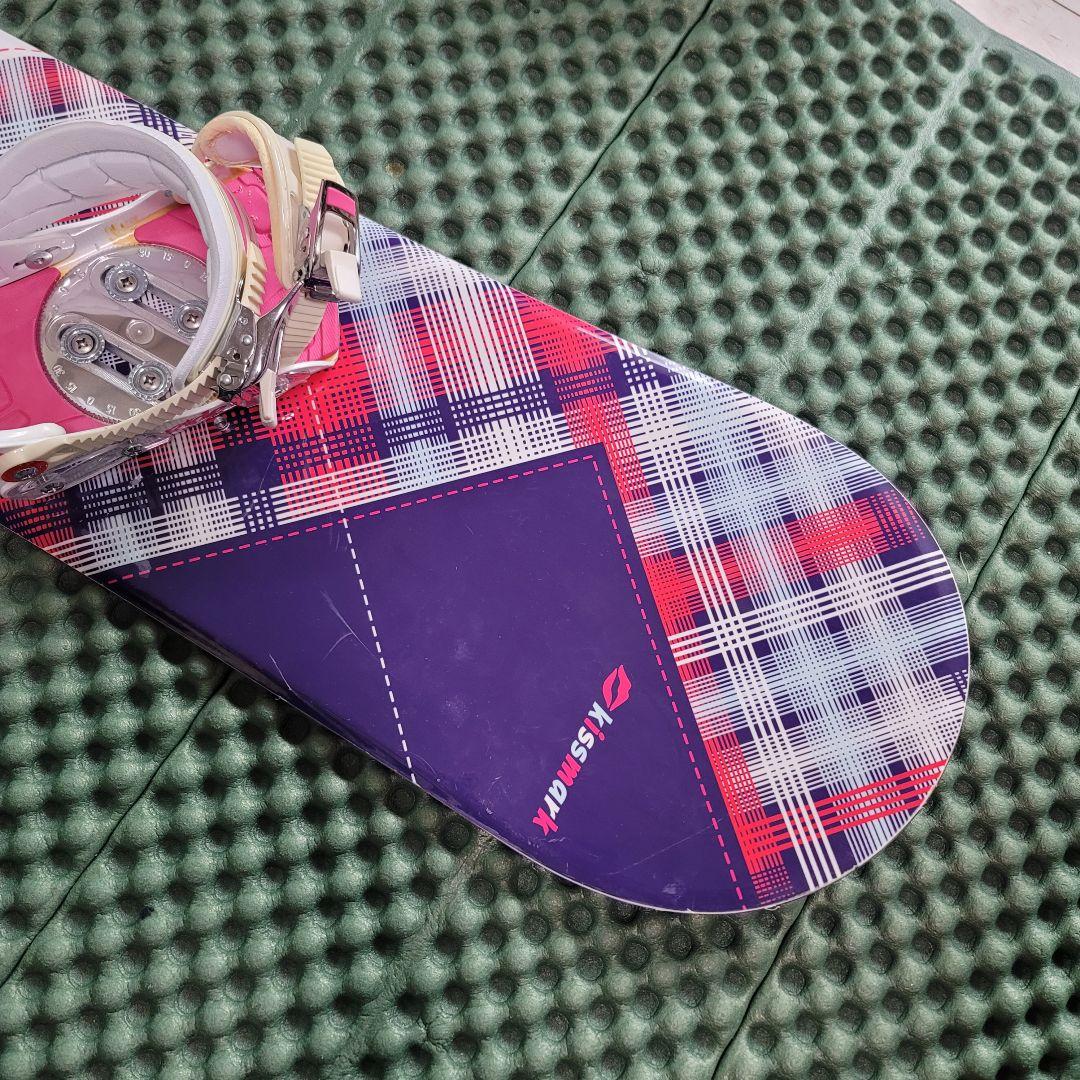 Kissmark 　レディース スノーボード 2点セット 138cm リーシュ付