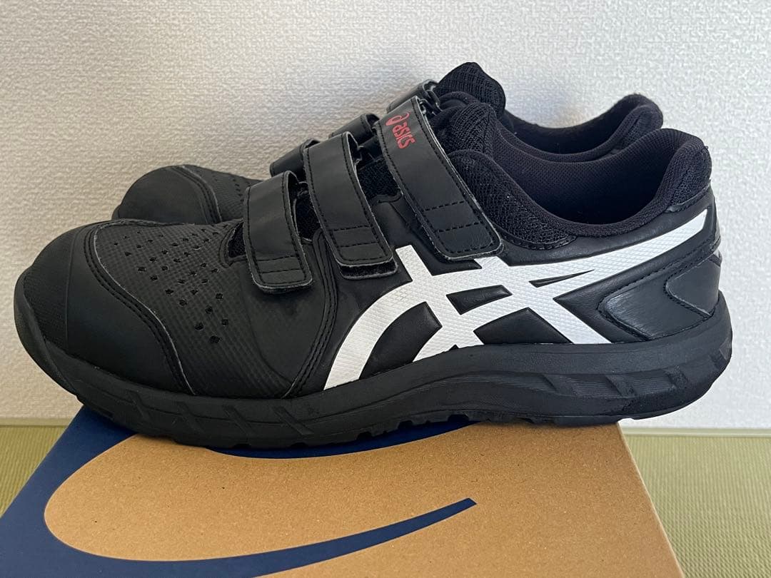 安全靴 アシックス ウィンジョブ CP112 黒 スニーカー 26.5cm