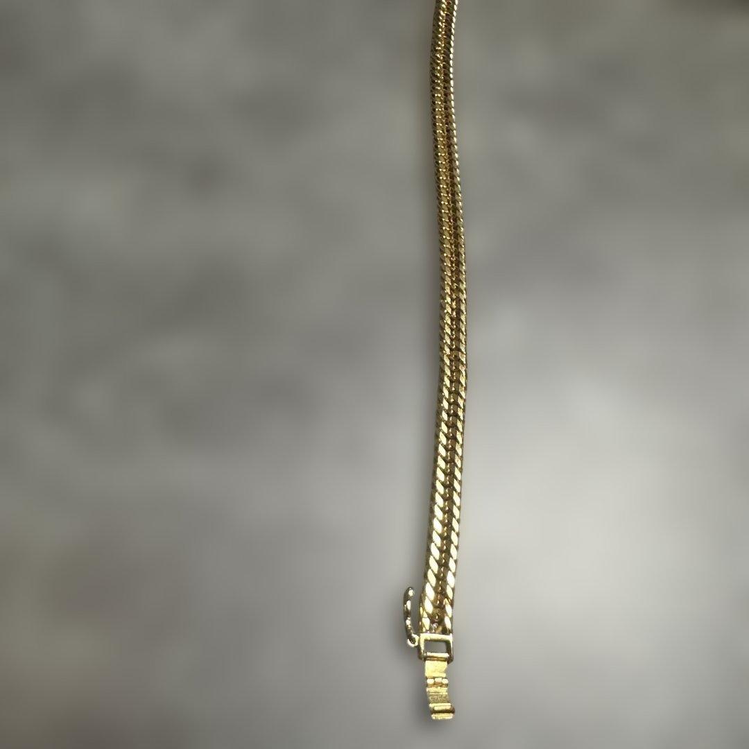 ゴールドチェーンブレスレット ケース付き S925 18kコーティング