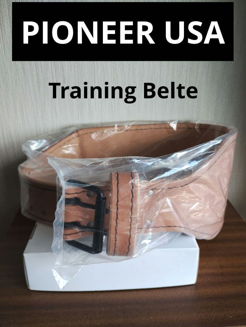 パイオニア トレーニングベルト パワーベルト リフティングベルト 革 新品