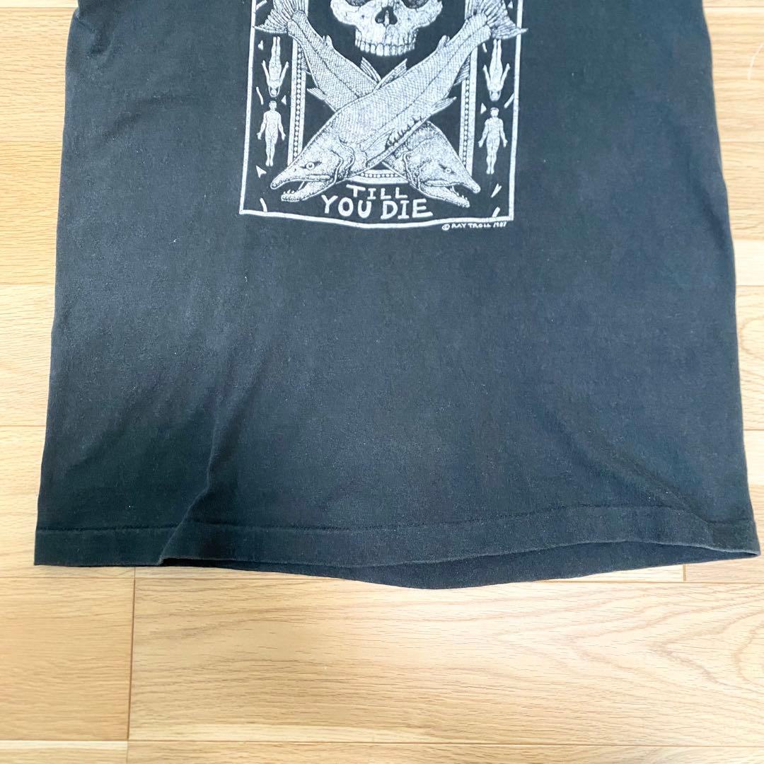 大特価｜80s RAY TROLL SPAWN スカルT M ブラック USA