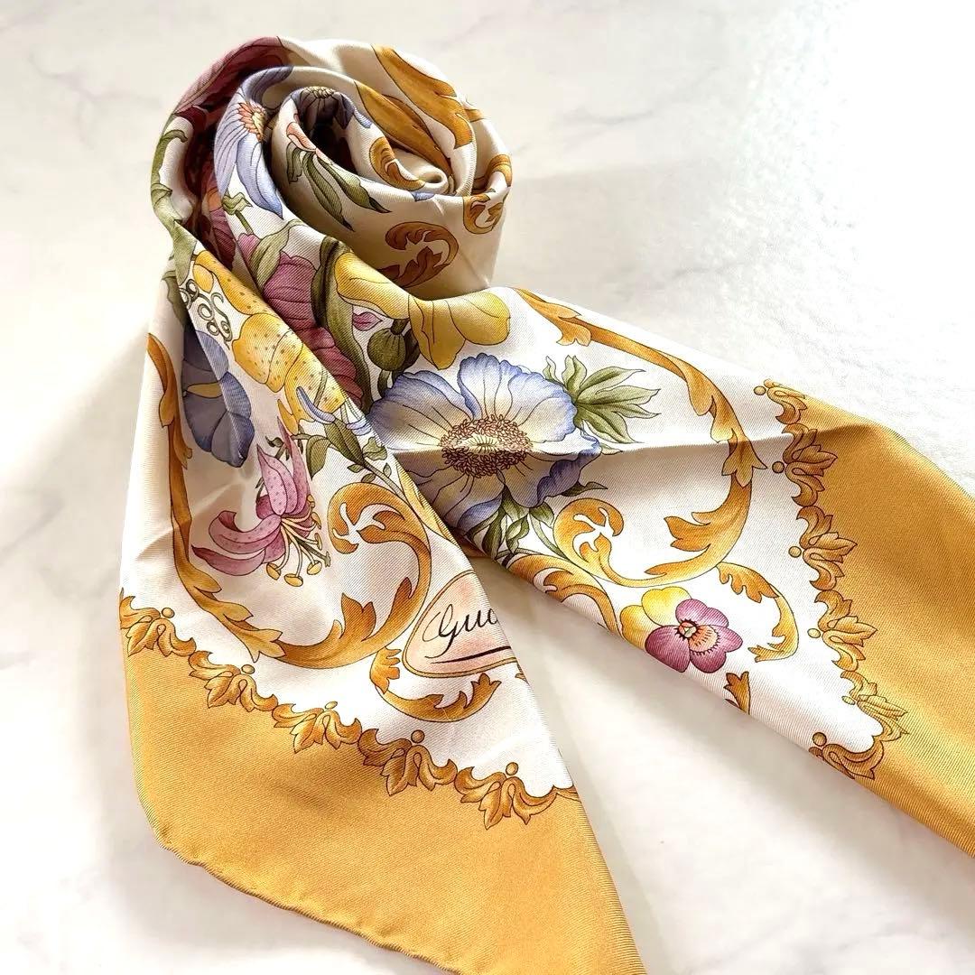 オンライン 通販ファッション - 秋冬カラー GUCCI フローラ 大判