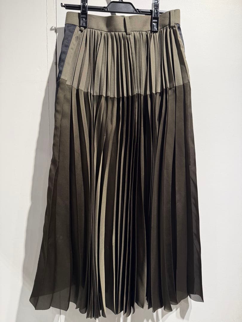 [sacai] サカイ21-05653 Suiting Mix Skirt