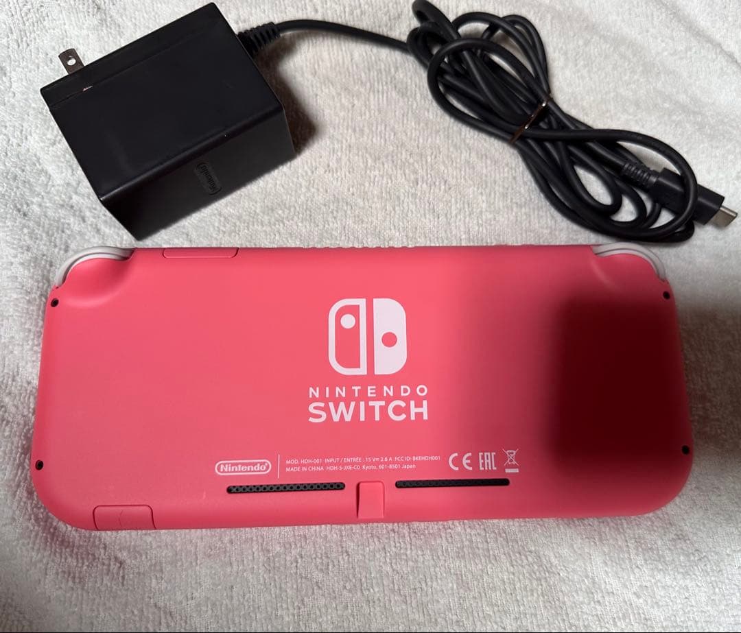 【充電器付き美品】Nintendo switch lite コーラルピンク