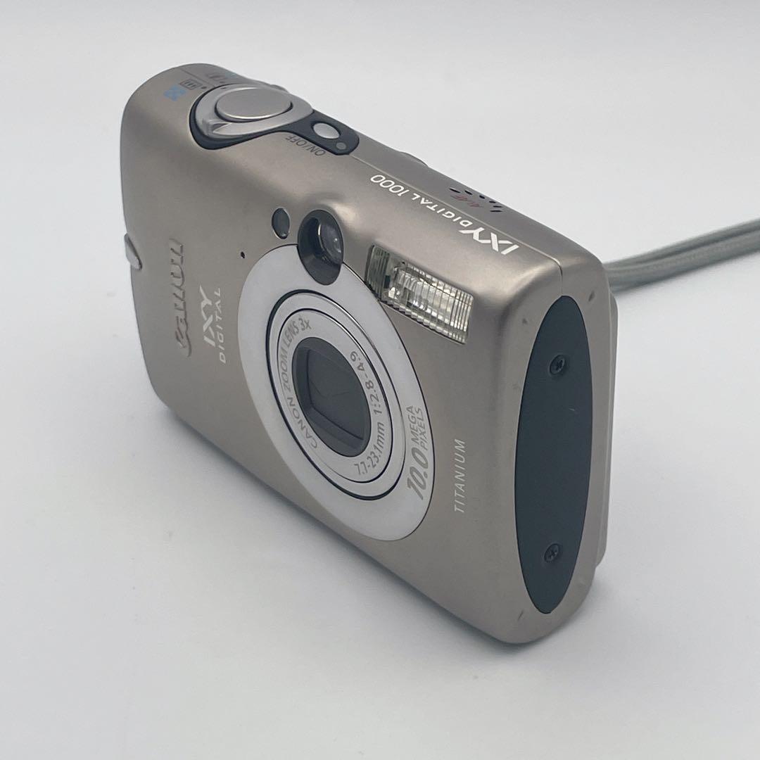 【概ね美品】Canon IXY DIGITAL 1000 チタンボディ イクシー