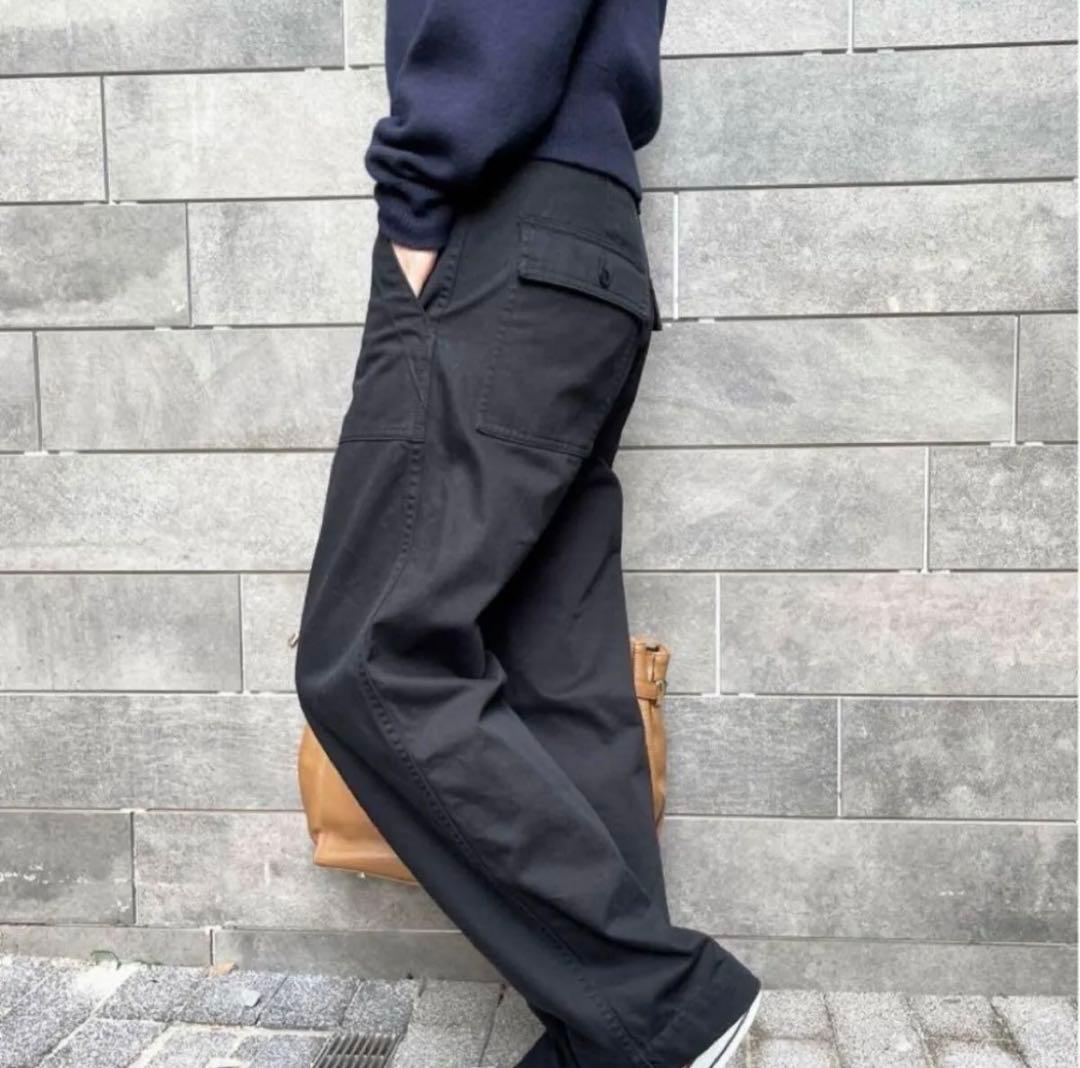 Spick and Span ルーズベイカーパンツ 38 ブラック