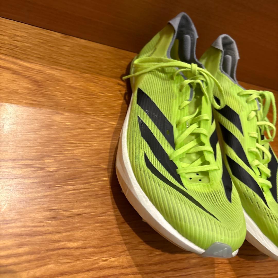 ADIZERO AMBITION 陸上スパイク 27.5cm　蛍光イエロー