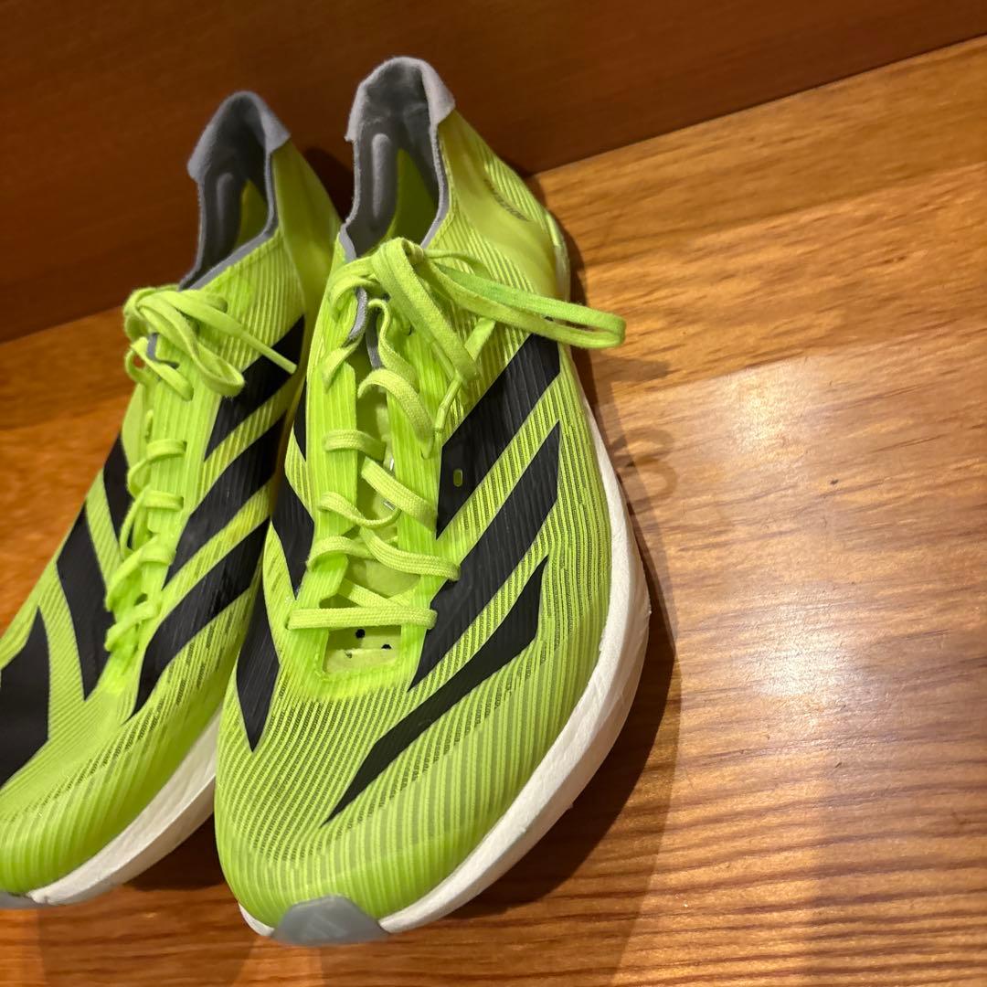 ADIZERO AMBITION 陸上スパイク 27.5cm　蛍光イエロー