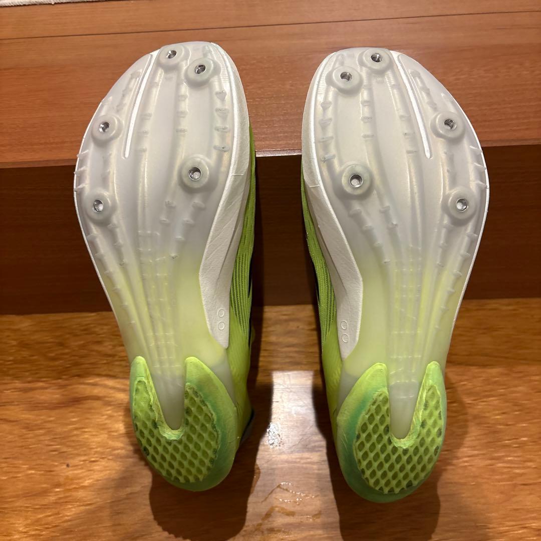 ADIZERO AMBITION 陸上スパイク 27.5cm　蛍光イエロー