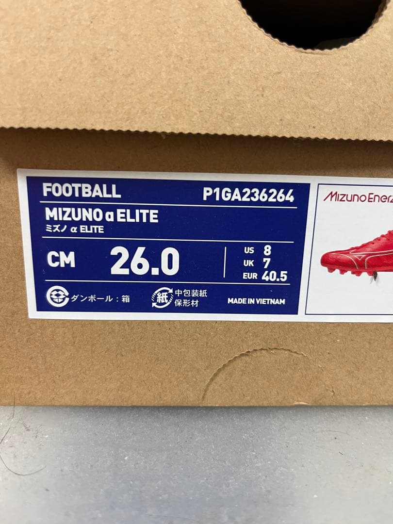 Mizuno アルファ エリート 26.0cm ソール加工 SG Mix