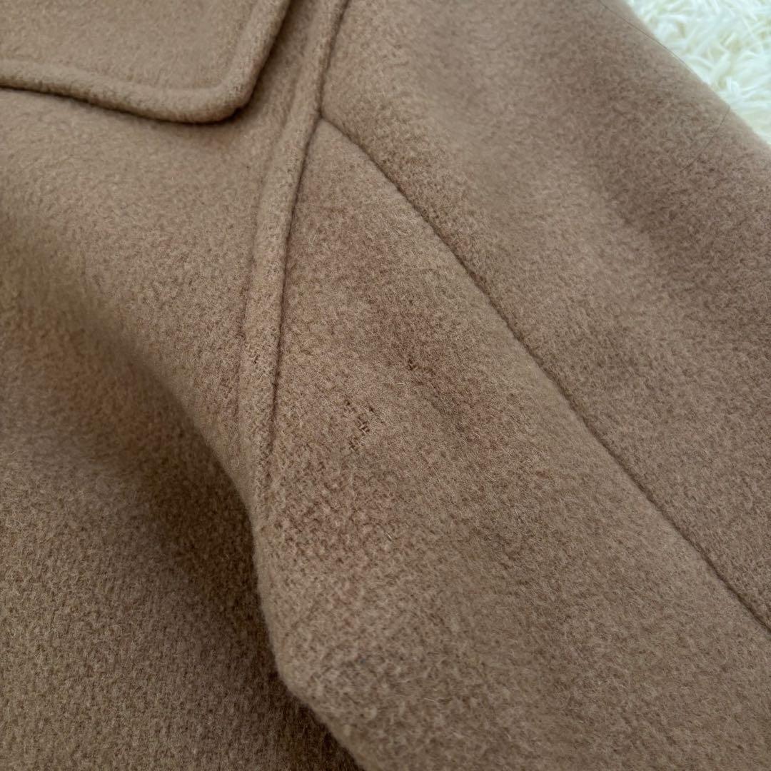 バーバリー ノバチェック ダッフルコート　ウール 英国製 ベージュ　サイズL相当