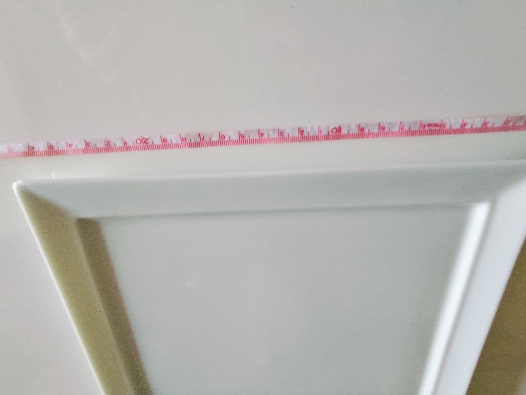 ベルナルド、フランス製 ホワイト横長皿 約25cm✕13cm エッジデザイン