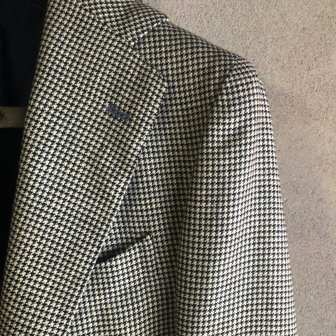 Errico Formicola 千鳥格子 silk jacket 42の通販はau PAY マーケット