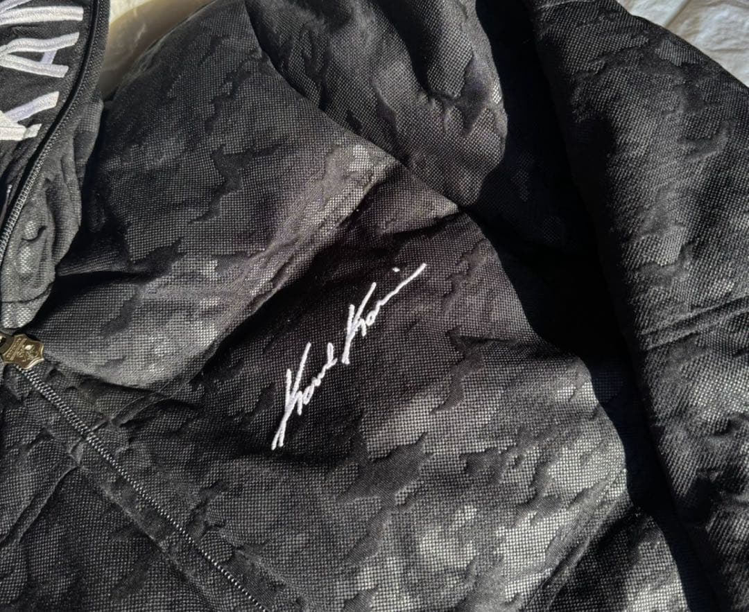 KARL KANI カールカナイ 迷彩 ダウンジャケット ブラック Y2K