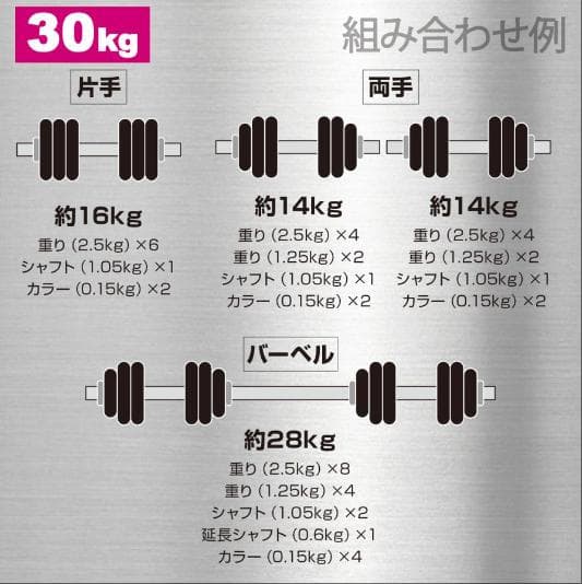 ダンベル 可変式 可変式ダンベル15kg 2個セット 鉄アレイ