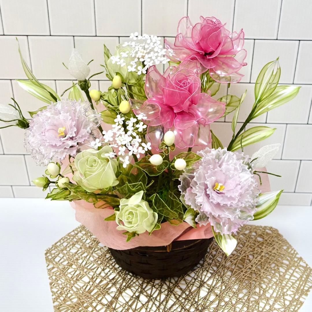 アメリカンフラワー（バラ、トルコキキョウ）ディップフラワー