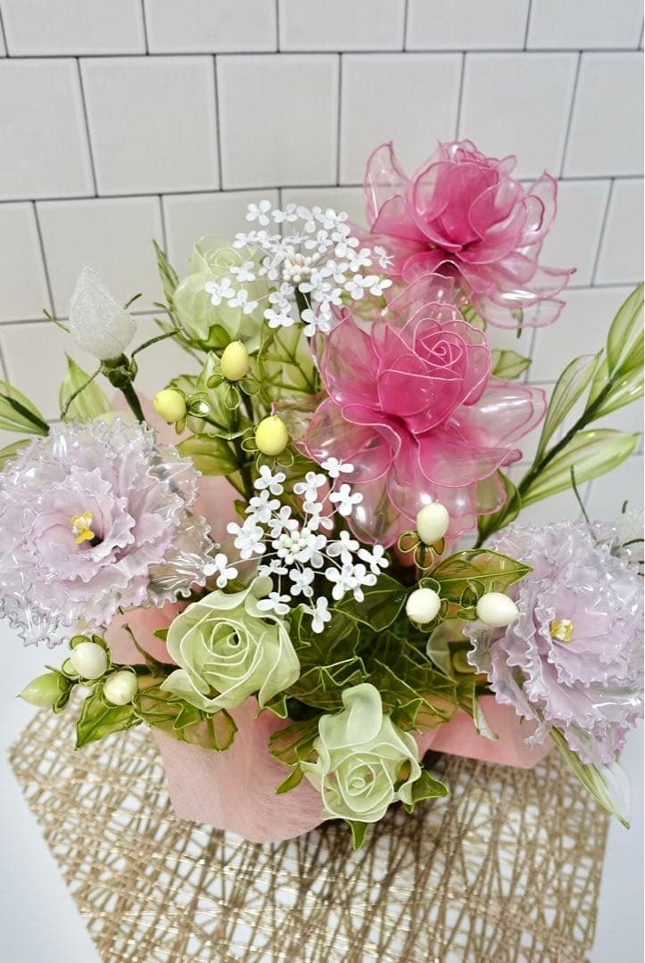 アメリカンフラワー（バラ、トルコキキョウ）ディップフラワー