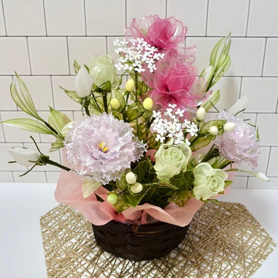 アメリカンフラワー（バラ、トルコキキョウ）ディップフラワー