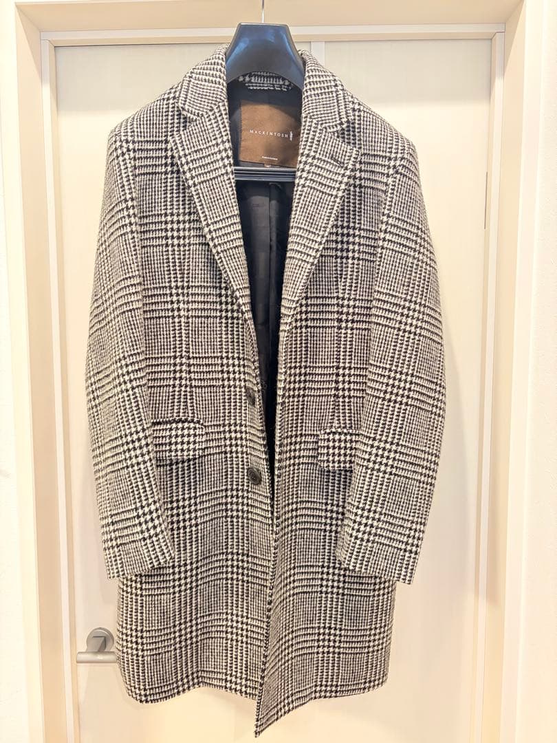 MACKINTOSH マッキントッシュ グレンチェック チェスターコート 38