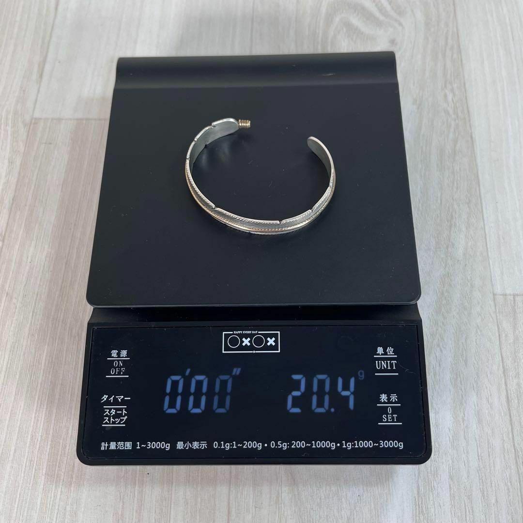 【美品】ナバホ族 インディアンジュエリー　バングル　12KGF　ハーヴィーメイス