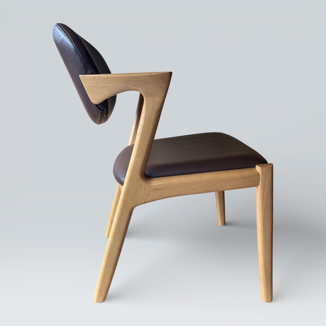 【美品】浜本工芸 ダイニングチェア アームチェア 肘掛 オーク材②