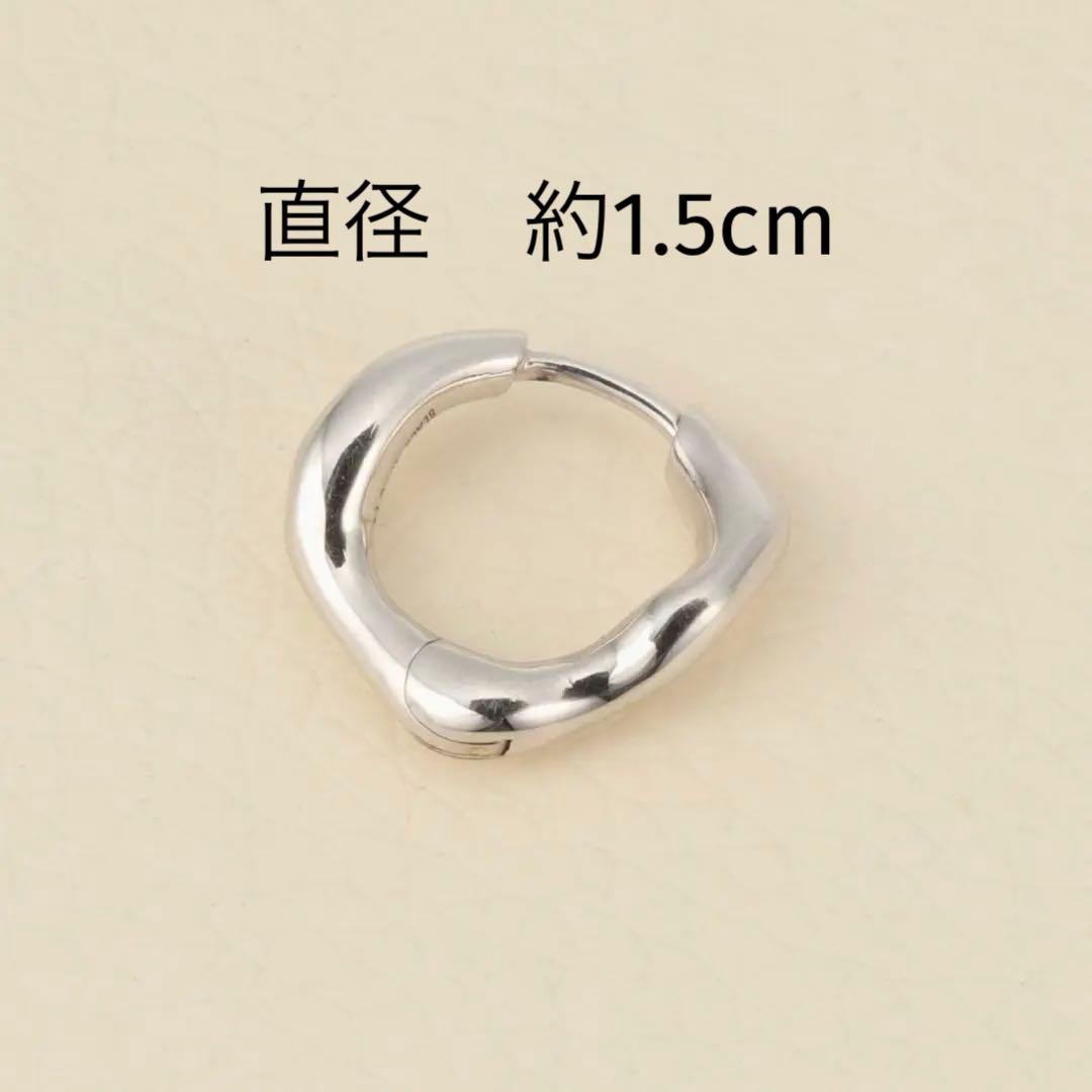 MARIA BLACK Huggie Piereced - Silverピアス