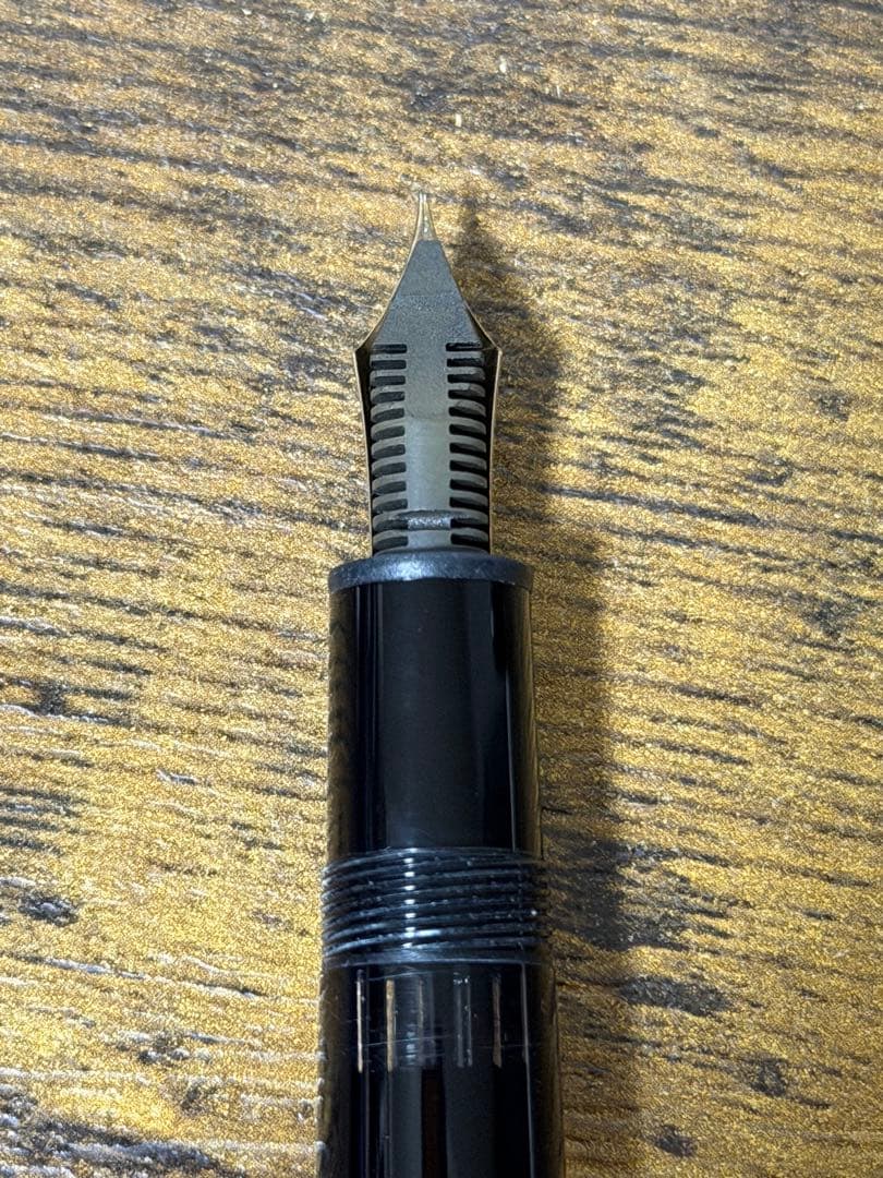 筆記確認&洗浄済　1980年代　全金　14K 146 モンブラン　万年筆　中細字